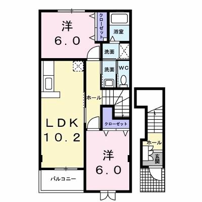 セレストブルー 202【管理NO：1-012794801-02020】 ★家具家電は申し込み後に搬入します★の外観画像