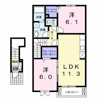 ボ・ヌール 203【管理NO：1-016877201-02030】 ★家具家電は申し込み後に搬入します★の外観画像