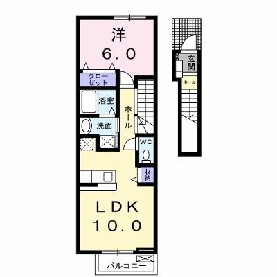 マルガリータＢ 202【管理NO：1-012070702-02020】 ★家具家電は申し込み後に搬入しますの外観画像