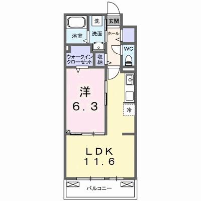 クラール　今泉 205【管理NO：1-027828201-02050】 ★家具家電は申し込み後に搬入しますの外観画像
