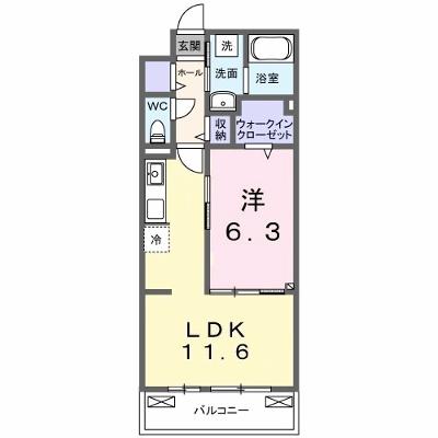 クラール　今泉 204【管理NO：1-027828201-02040】 ★家具家電は申し込み後に搬入しますの外観画像