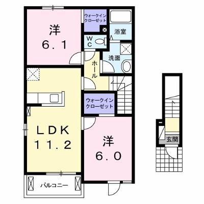 アイリー　Ｂ 201【管理NO：1-018533802-02010】 ★家具家電は申し込み後に搬入しますの外観画像