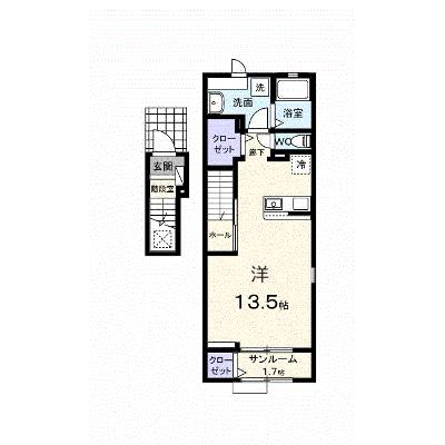 フェリーチェ’２５ 201【管理NO：1-027581301-02010】 ★家具家電は申し込み後に搬入します★の外観画像