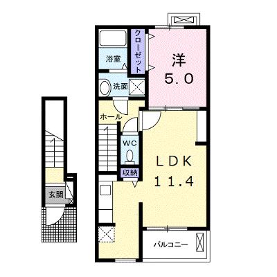 アリエッタⅠ 203【管理NO：1-020703401-02030】 ★家具家電は申し込み後に搬入しますの外観画像