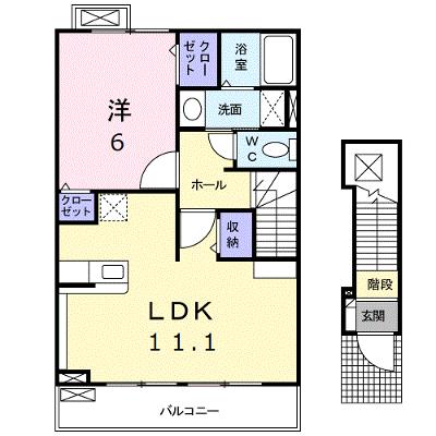 エアリーⅠ 202【管理NO：1-016443901-02020】 ★家具家電は申し込み後に搬入します★の外観画像