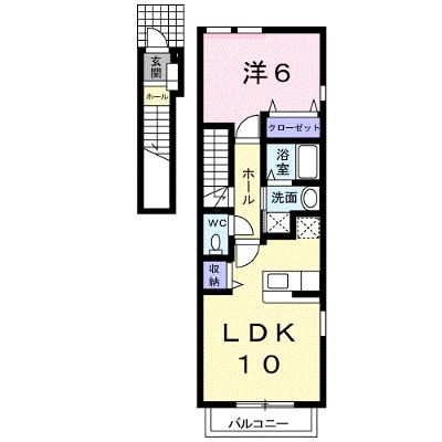 アンデス　Ⅰ 201【管理NO：1-015029501-02010】 ★家具家電は申し込み後に搬入しますの外観画像
