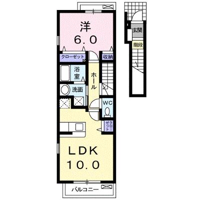 ネオ・エリオッティ　Ⅰ 204【管理NO：1-014813101-02040】 ★家具家電は申し込み後に搬入します★の外観画像