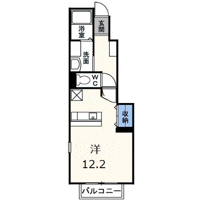 メゾン　エストＢ 102【管理NO：1-012960002-01020】 ★家具家電は申し込み後に搬入しますの外観画像