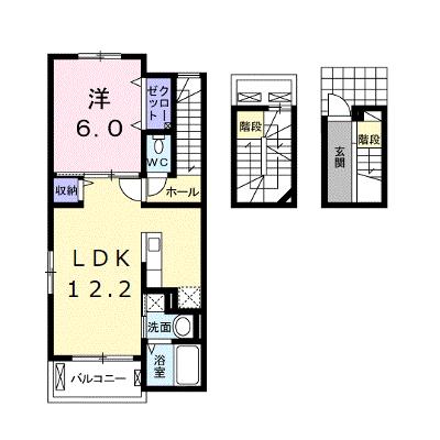 Ｌａ　Ｂｅｌｌｅｚｚａ 304【管理NO：1-023681301-03040】 ★家具家電は申し込み後に搬入しますの外観画像