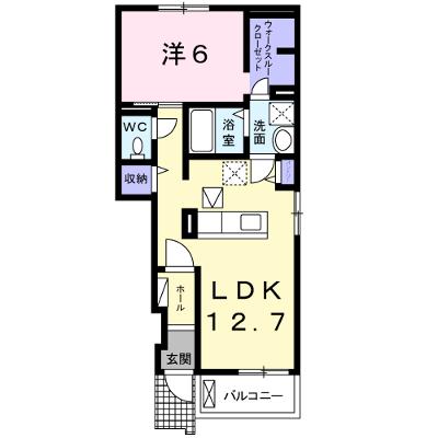 Ｃａｒｏ　Ⅰ 103【管理NO：1-021188301-01030】 ★家具家電は申し込み後に搬入します 2026年07月中旬入居可能の外観画像