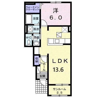イリーデⅠ 102【管理NO：1-020972001-01020】 ★家具家電は申し込み後に搬入しますの外観画像