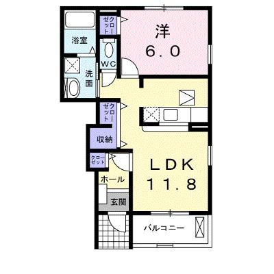 フェリーチェⅡ 102【管理NO：1-017354402-01020】 ★家具家電は申し込み後に搬入します★ ★2026年08月下旬入居可能★の外観画像