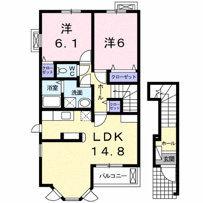 ＴａｋａｓａｋｉＴｏｔｔｏｓⅡ 201【管理NO：1-016697302-02010】 ★家具家電は申し込み後に搬入します★の外観画像