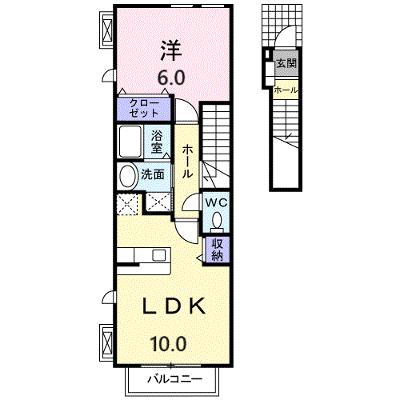クレメント 204【管理NO：1-016619501-02040】 ★家具家電は申し込み後に搬入します★の外観画像