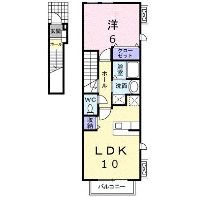 クレメント 201【管理NO：1-016619501-02010】 ★家具家電は申し込み後に搬入します★の外観画像