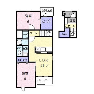 スペース　ルーメンⅡ 203【管理NO：1-015561102-02030】 ★家具家電は申し込み後に搬入します 2026年08月中旬入居可能の外観画像