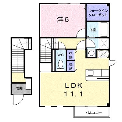 ローズコートＢ 204【管理NO：1-012299902-02040】の外観画像