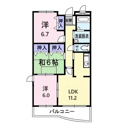ピュアー双葉 205【管理NO：1-011849501-02050】 ★家具家電は申し込み後に搬入します★の外観画像