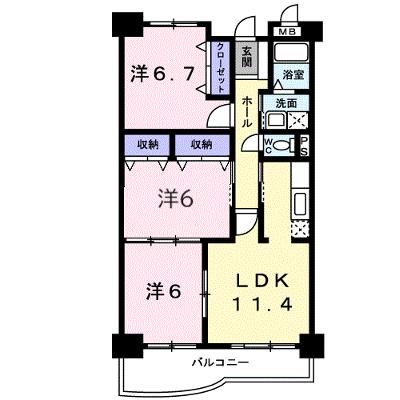 クラール 204【管理NO：1-011540901-02040】 ★家具家電は申し込み後に搬入します 2026年07月下旬入居可能の外観画像