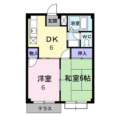アーバンハイツⅠ 202【管理NO：1-003932201-02020】 ★家具家電は申し込み後に搬入しますの外観画像