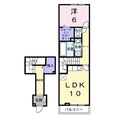 プラシードⅡ 206【管理NO：1-028630701-02060】 ★家具家電は申し込み後に搬入します 2026年10月上旬入居可能の外観画像
