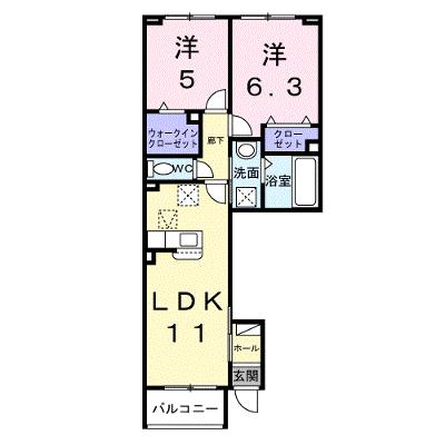 プラシードⅡ 104【管理NO：1-028630701-01040】 ★家具家電は申し込み後に搬入します 2026年10月上旬入居可能の外観画像