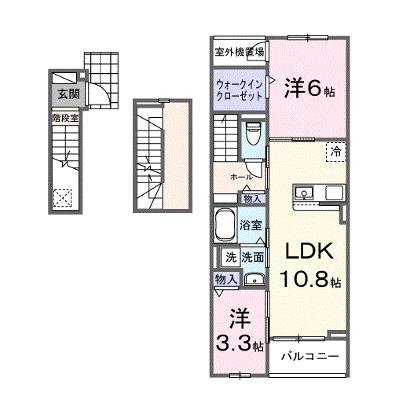 フィデールブリーゼ 302【管理NO：1-028592101-03020】 ★家具家電は申し込み後に搬入します★ ★2026年10月上旬入居可能★の外観画像