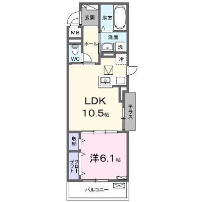 ヒカルサ熊谷久下ウエスト 101【管理NO：1-028512201-01010】 ★家具家電は申し込み後に搬入します 2026年10月上旬入居可能の外観画像
