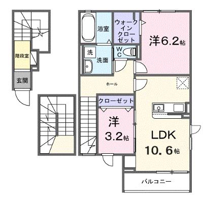 メゾン　二十二夜 303【管理NO：1-028426901-03030】 ★家具家電は申し込み後に搬入します 2026年09月上旬入居可能の外観画像
