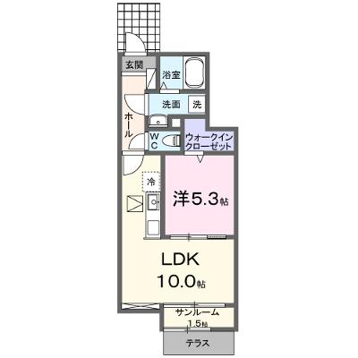 シャトンノアール鴻巣 104【管理NO：1-028300101-01040】 ★家具家電は申し込み後に搬入しますの外観画像