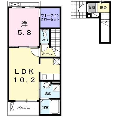 ベル　ルミエール 203【管理NO：1-018655001-02030】 ★家具家電は申し込み後に搬入しますの外観画像
