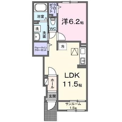 ヒカルサ深谷上野台 104【管理NO：1-028622701-01040】 ★家具家電は申し込み後に搬入します 2026年10月上旬入居可能の外観画像
