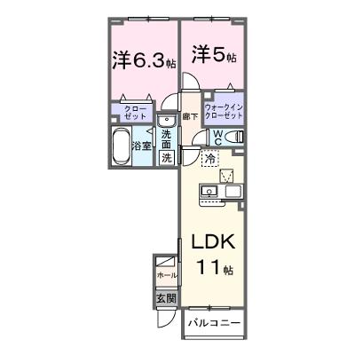 ア　コート　デ　パルク 104【管理NO：1-028620201-01040】 ★家具家電は申し込み後に搬入します★ ★2026年10月上旬入居可能★の外観画像
