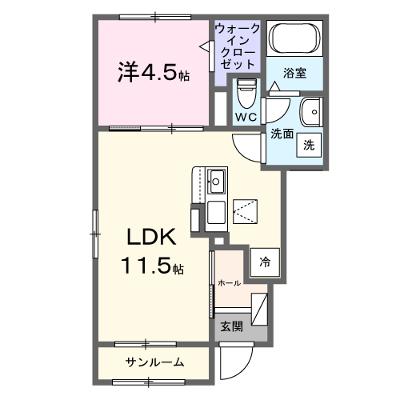 ノーブルイースト上柴 101【管理NO：1-028552401-01010】 ★家具家電は申し込み後に搬入しますの外観画像