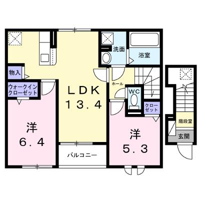 グレイス　Ⅵ 202【管理NO：1-028547802-02020】 ★家具家電は申し込み後に搬入します 2026年10月上旬入居可能の外観画像