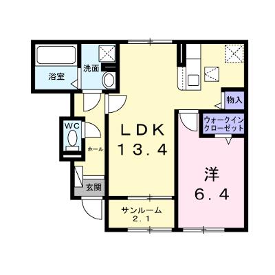 グレイス　Ⅵ 104【管理NO：1-028547802-01040】 ★家具家電は申し込み後に搬入します★ ★2026年10月上旬入居可能★の外観画像