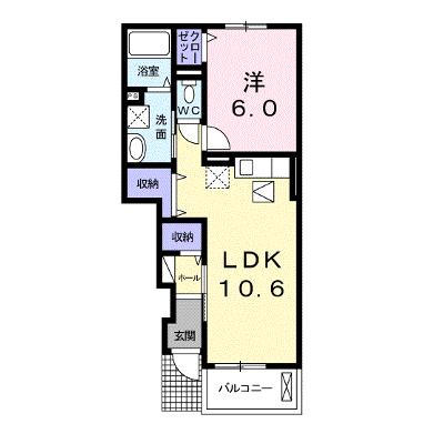プルメリアガーデンＦ 102【管理NO：1-018095201-01020】 ★家具家電は申し込み後に搬入します★ ★2026年10月中旬入居可能★の外観画像