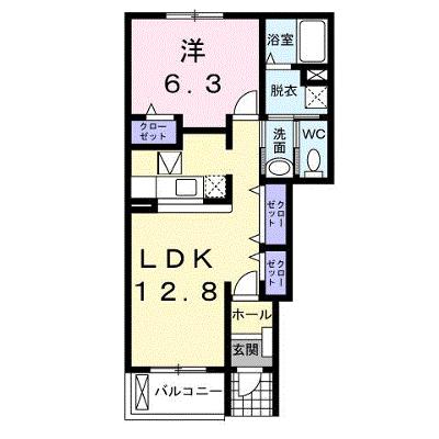 ギラソールＡ 103【管理NO：1-014567801-01030】 ★家具家電は申し込み後に搬入しますの外観画像