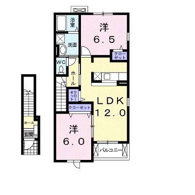 プリエールＣ 203【管理NO：1-013430501-02030】 ★家具家電は申し込み後に搬入しますの外観画像
