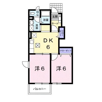 クレストールユキＢ 103【管理NO：1-010485402-01030】 ★家具家電は申し込み後に搬入しますの外観画像