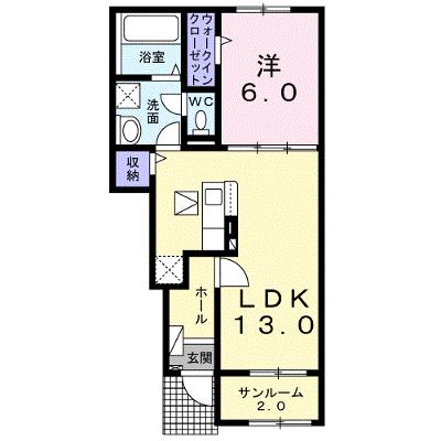 グリーン　プロムナード 103【管理NO：1-028430401-01030】 ★家具家電は申し込み後に搬入します★の外観画像