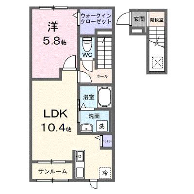 ヒカルサ羽生　サウス 202【管理NO：1-028399501-02020】 ★家具家電は申し込み後に搬入しますの外観画像