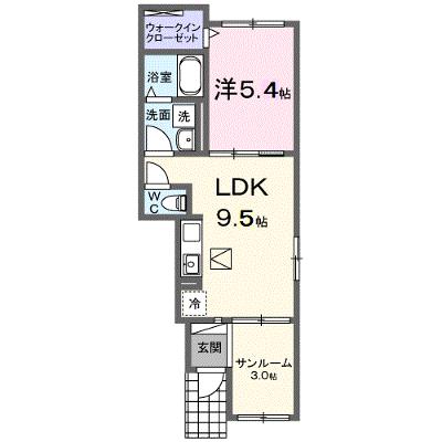 トロフェオ　ガーデン 104【管理NO：1-028269801-01040】 ★家具家電は申し込み後に搬入します★の外観画像
