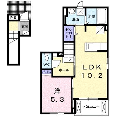 メトロノームⅡ 201【管理NO：1-021171901-02010】 ★家具家電は申し込み後に搬入します 2026年07月中旬入居可能の外観画像
