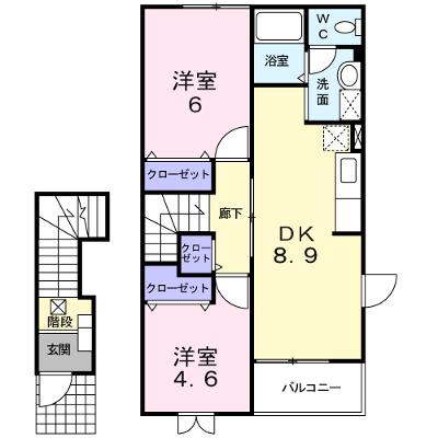 アベニール 203【管理NO：1-011447301-02030】 ★家具家電は申し込み後に搬入しますの外観画像
