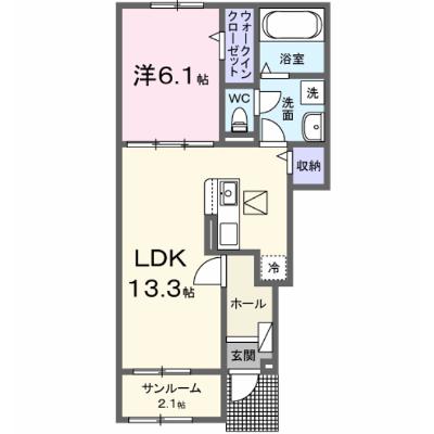 サンライズ　リバー　ＮＫ 103【管理NO：1-028601201-01030】 ★家具家電は申し込み後に搬入します★の外観画像
