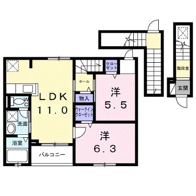 カーサ・ヴェルデ 302【管理NO：1-028652201-03020】 ★家具家電は申し込み後に搬入します 2026年09月上旬入居可能の外観画像