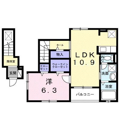カーサ・ヴェルデ 201【管理NO：1-028652201-02010】 ★家具家電は申し込み後に搬入します 2026年09月上旬入居可能の外観画像