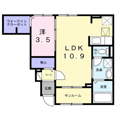 カーサ・ヴェルデ 101【管理NO：1-028652201-01010】 ★家具家電は申し込み後に搬入します 2026年09月上旬入居可能の外観画像