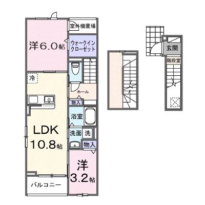 ヒカルサ西大宮 304【管理NO：1-028563601-03040】 ★家具家電は申し込み後に搬入します★の外観画像